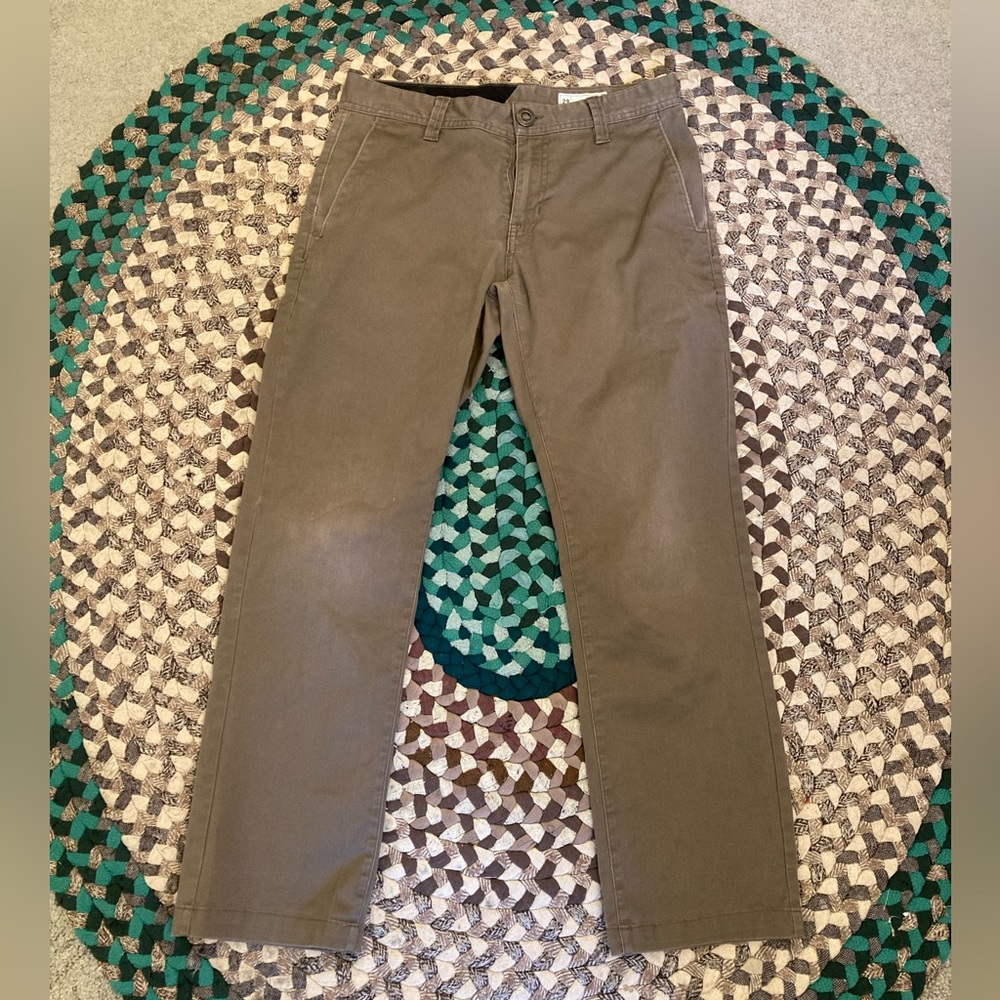 Volcom light brown chino pants